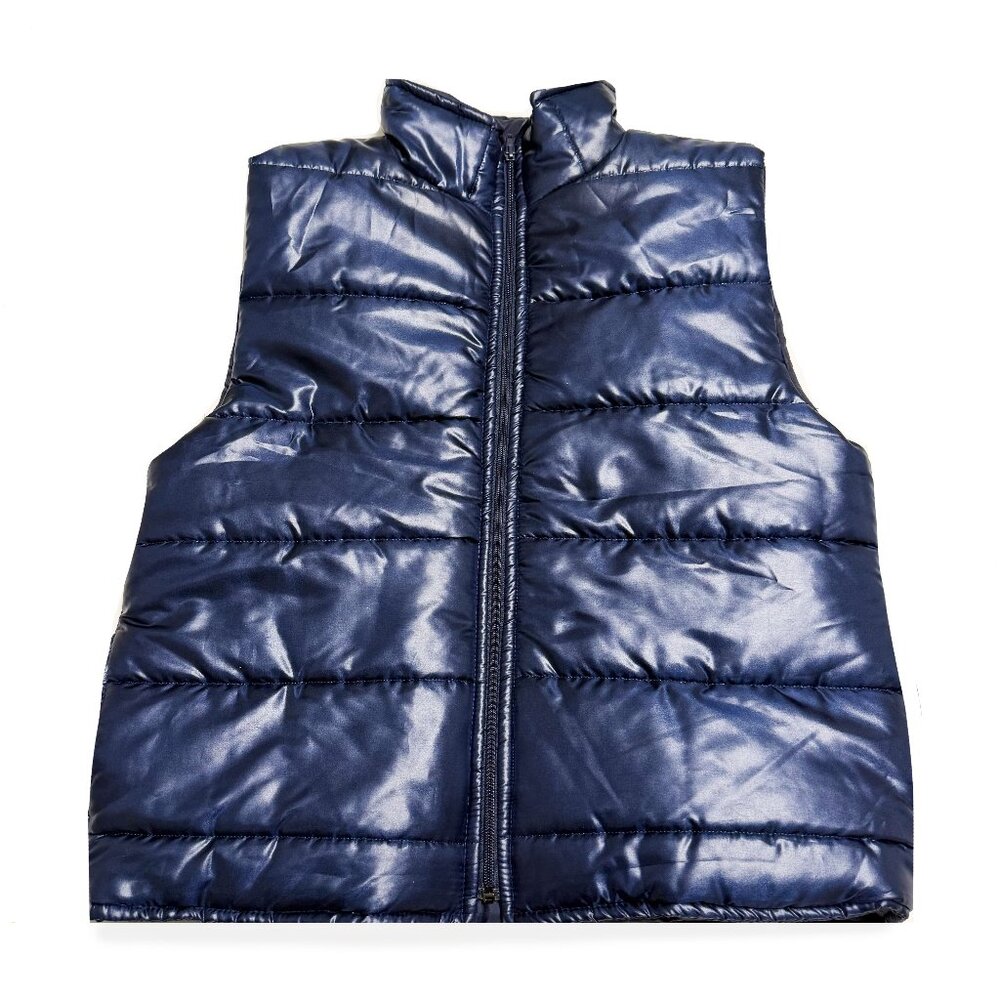 Vintage Outer Gems, Puffer Vest Jacket / Navy Metallic